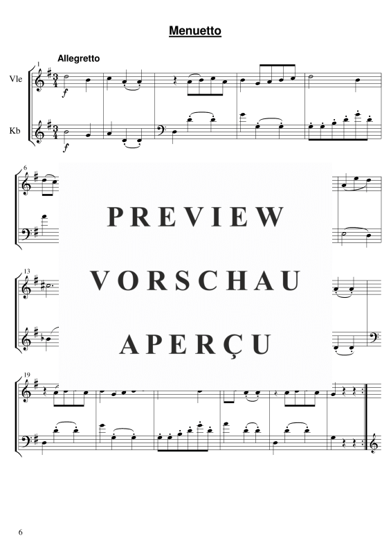 gallery: Sonate Nr. 1, , Violine und Kontrabass