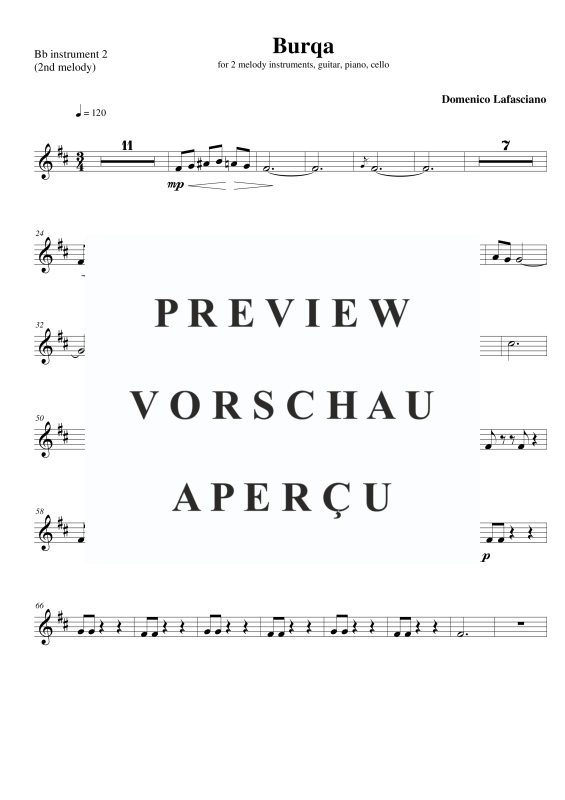 Produktgalerie: Seite 2 von 3 Burqa, , Gemischtes Ensemble - Blasinstrument 2 in B