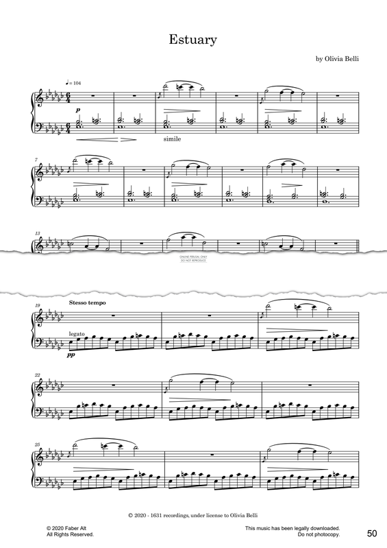 Produktgalerie: Seite 1 von 1 Estuary, Olivia Belli, Klavier