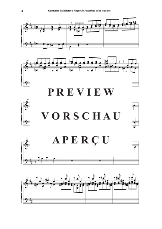 Product gallery: Page 5 of 6 Fugue de Parapluie , , Piano Solo