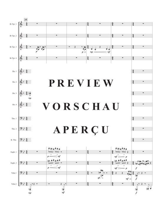 Product gallery: Page 9 of 21 Pomp! , , (Brass Ensemble 4x trumpet, 4x horn, 3x trombones, 2x euphonium + 2x tuba)