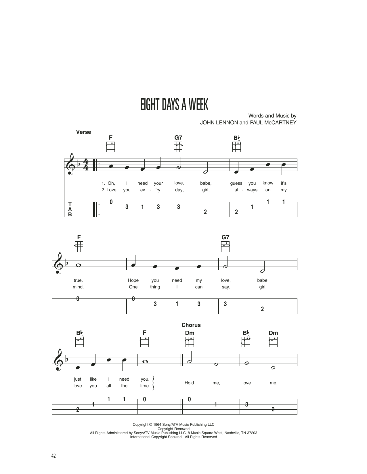 Product gallery: Page 1 of 1 Eight Days A Week, The Beatles