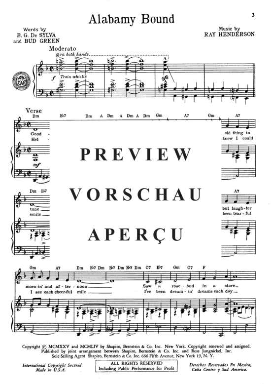 Produktgalerie: Seite 3 von 8 Alabamy Bound , Henderson, Fletcher  , Klavier und Gesang