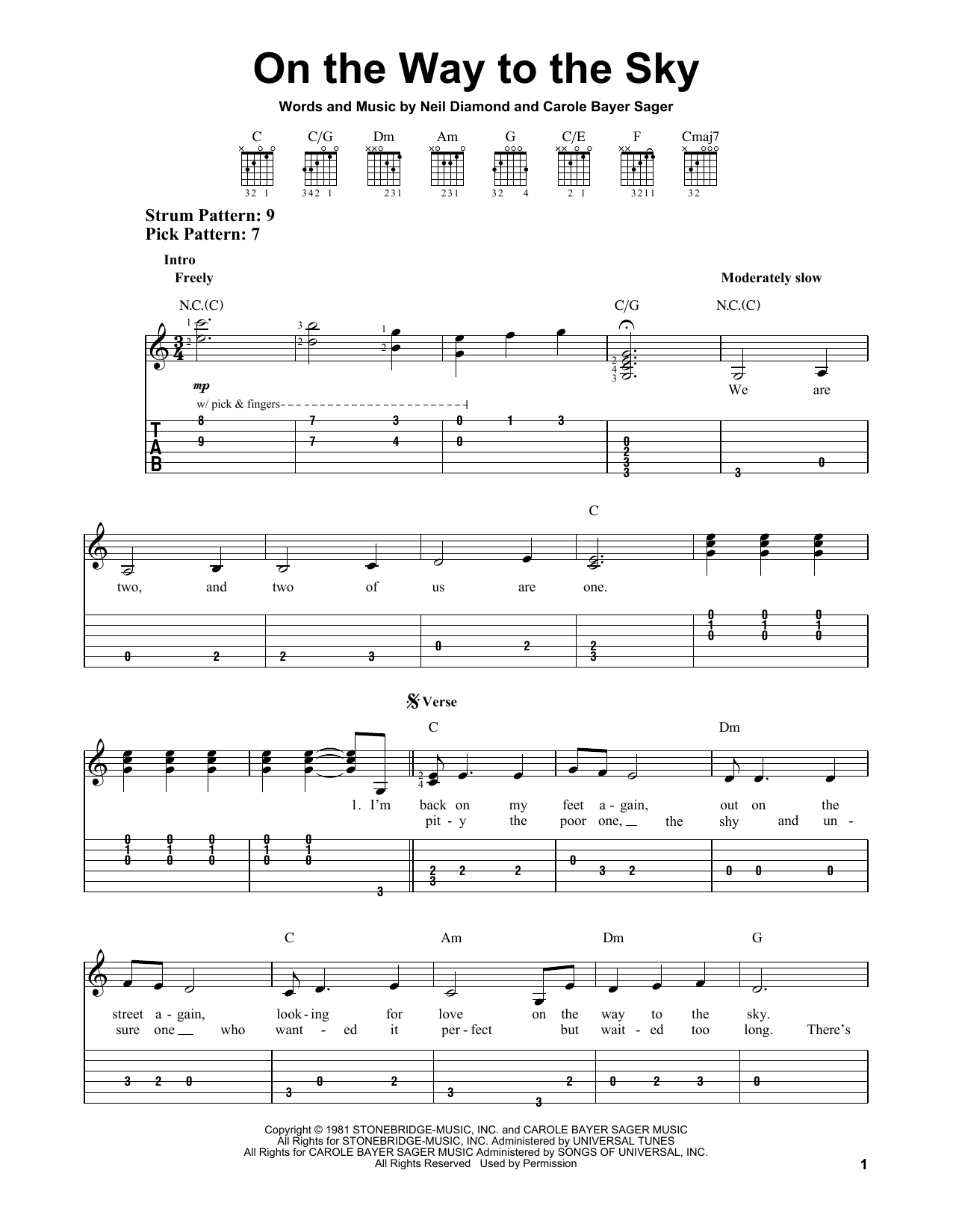 Product gallery: Page 1 of 1 On The Way To The Sky, Neil Diamond