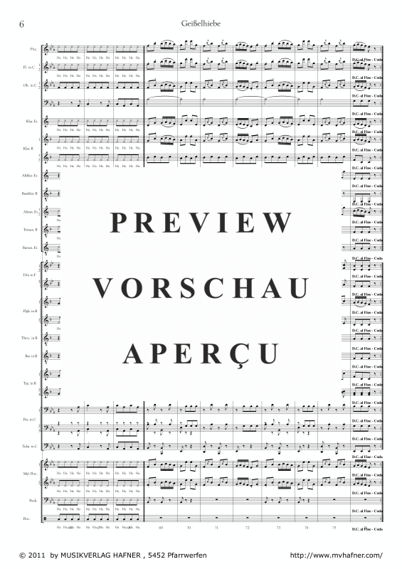 Product gallery: Page 11 of 11 Geißelhiebe, , (large wind orchestra)