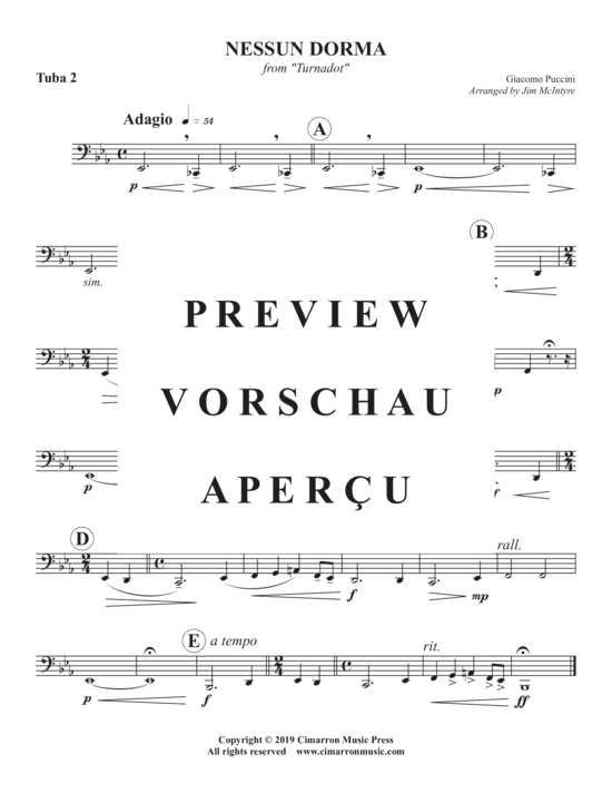 Product gallery: Page 10 of 10 Nessun Dorma , , (Tuba Quartett EETT)