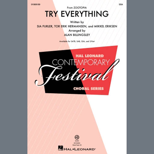Produktbild zu: Try Everything (from Zootopia) (arr. Alan Billingsley)