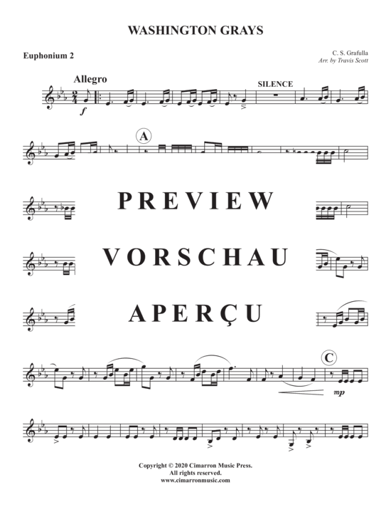 Produktgalerie: Seite 13 von 21 Washington Grays , , (Euphonium Quartett)