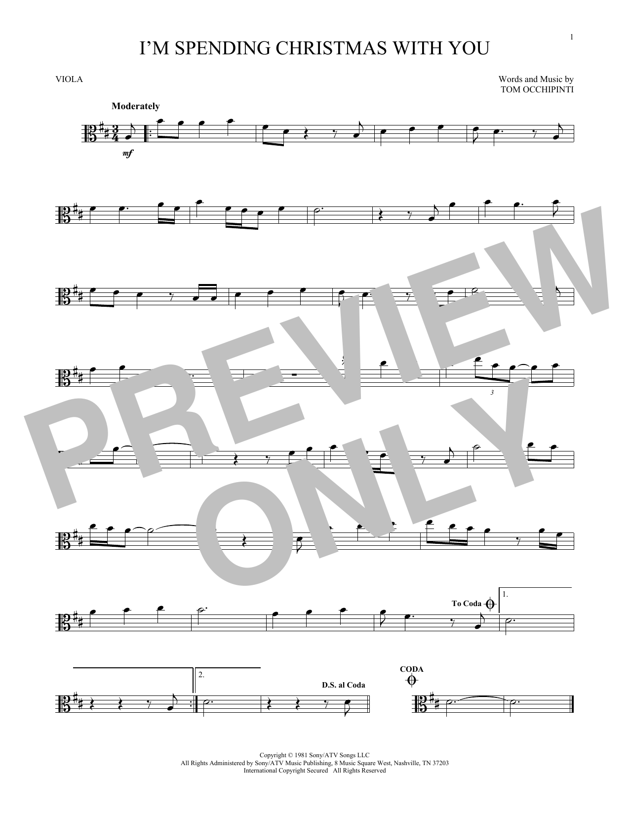 Product gallery: Page 1 of 1 I'm Spending Christmas With You, Tom Occhipinti