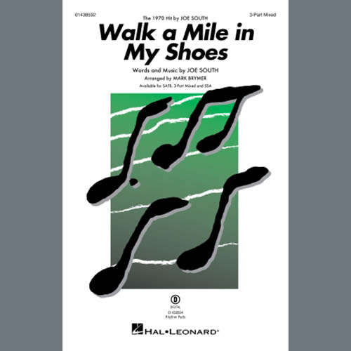 Produktbild zu: Walk A Mile In My Shoes (arr. Mark Brymer)