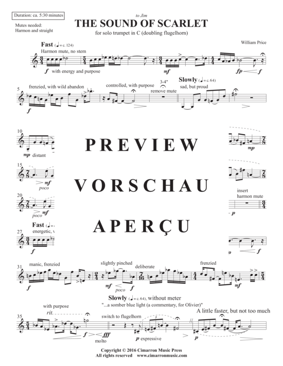 Produktgalerie: Seite 3 von 5 Sound of Scarlet, The , , (Trompete in C Solo)