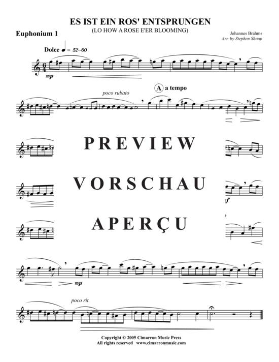 Product gallery: Page 4 of 8 Es ist ein Ros enstprungen , , (Tuba Quartet: 2x Baritone, 2xTuba)