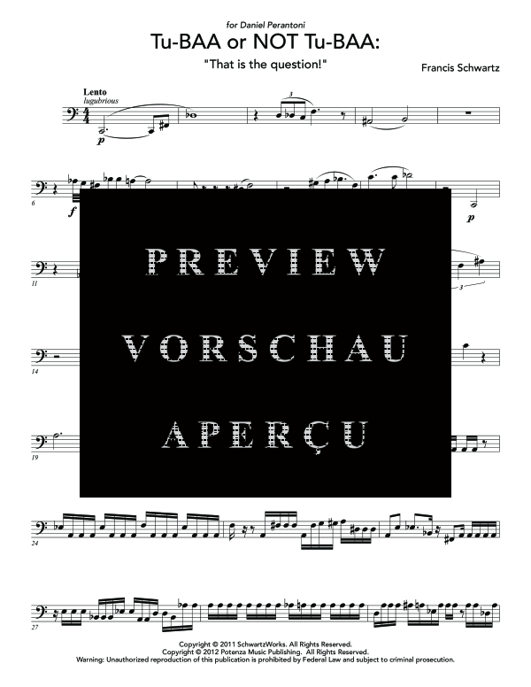 Produktgalerie: Seite 6 von 9 Tu-BAA or Not Tu-BAA, , (Tuba Solo)