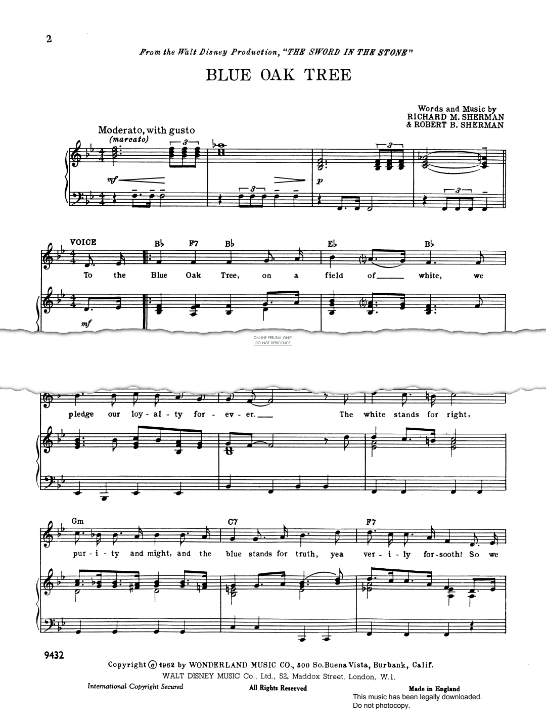 Produktbild zu: Blue Oak Tree (from 'The Sword In The Stone')