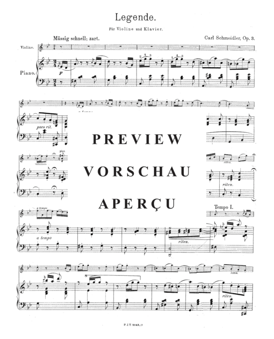 Product gallery: Page 2 of 3 Legende , , (violin + piano)
