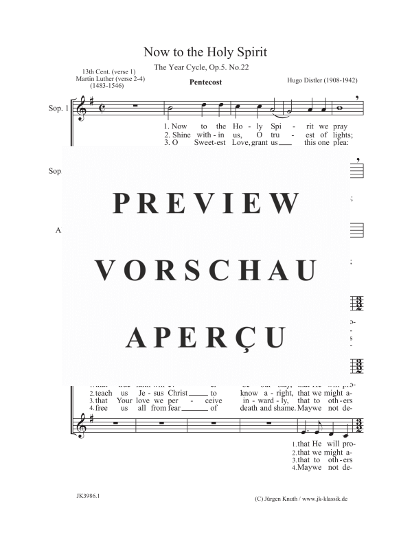 gallery: Now to the Holy Spirit, , (Frauenchor SSA)