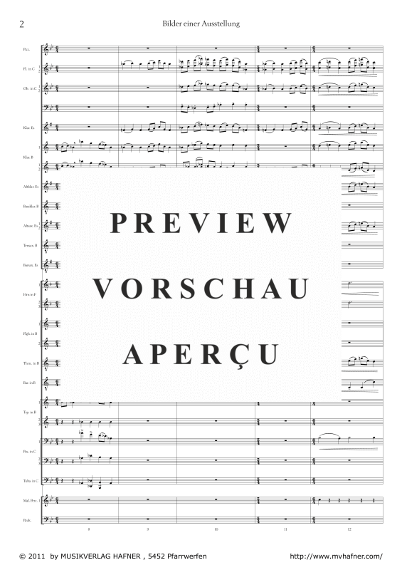 gallery: Promenade aus ´Bilder einer Ausstellung´, , (large wind orchestra)