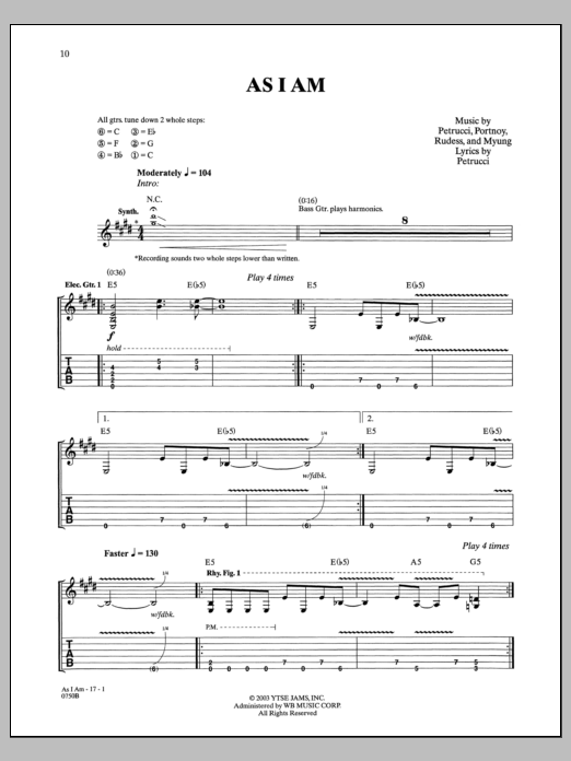 Product gallery: Page 1 of 1 As I Am, Dream Theater