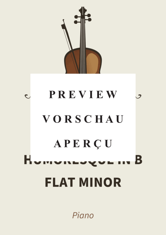Produktgalerie: Seite 2 von 8 Humoresque in B flat minor - Op. 101 No. 8, Poco andante , , Klavier Solo