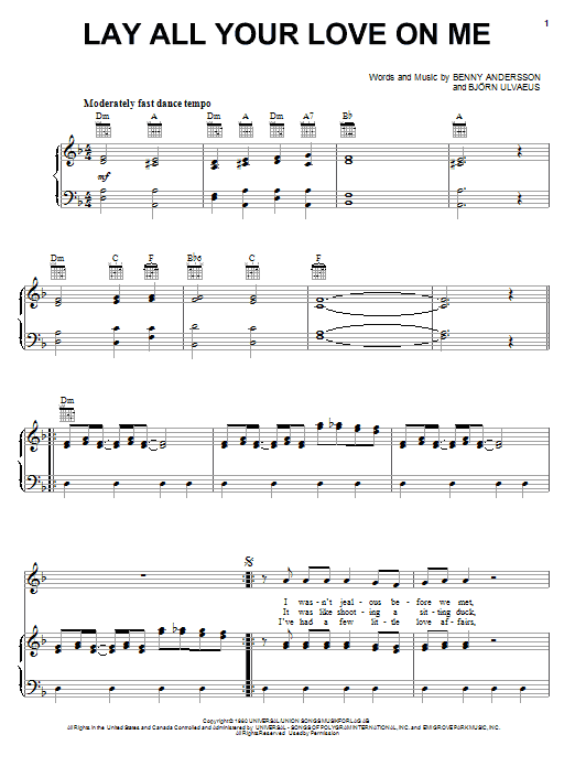 Produktbild zu: Lay All Your Love On Me