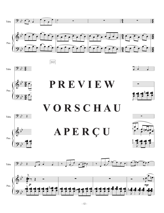 Produktgalerie: Seite 14 von 21 Tuba Concerto , , (Tuba + Klavier)