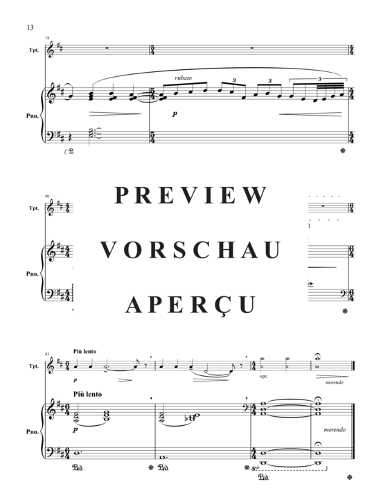 Produktgalerie: Seite 16 von 21 Rhapsody , , (Trompete und Klavier)