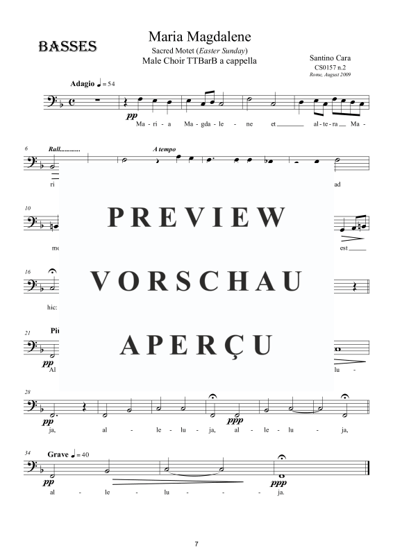 Produktgalerie: Seite 8 von 8 Maria Magdalene, , Männerchor