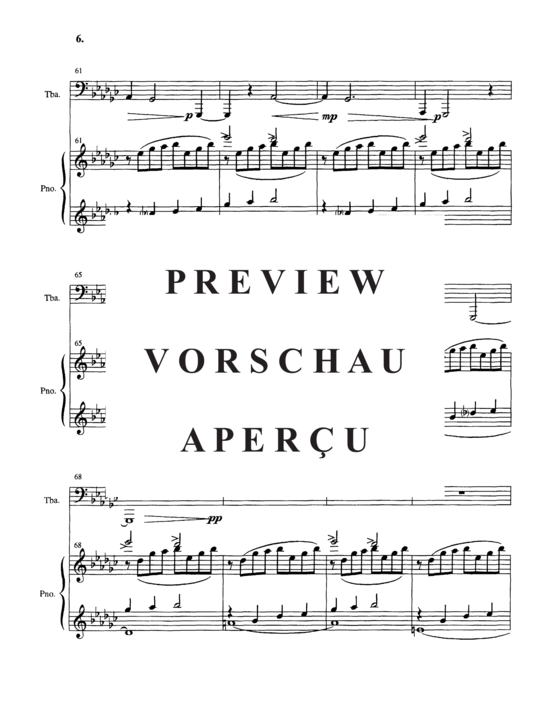 Produktgalerie: Seite 10 von 21 Deep Calls to Deep (At the Thunder of Your Waterspouts) , , Tuba und Klavier