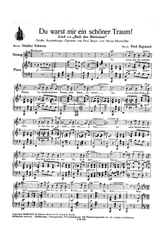 Produktbild zu: Du warst mir ein schöner Traumaus: Ball der Nationen (Operette)