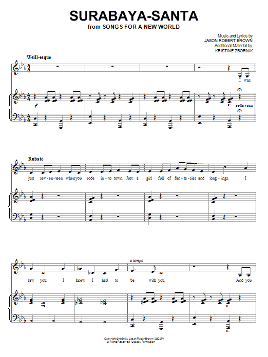 Produktbild zu: Surabaya-Santa (from Songs for a New World)