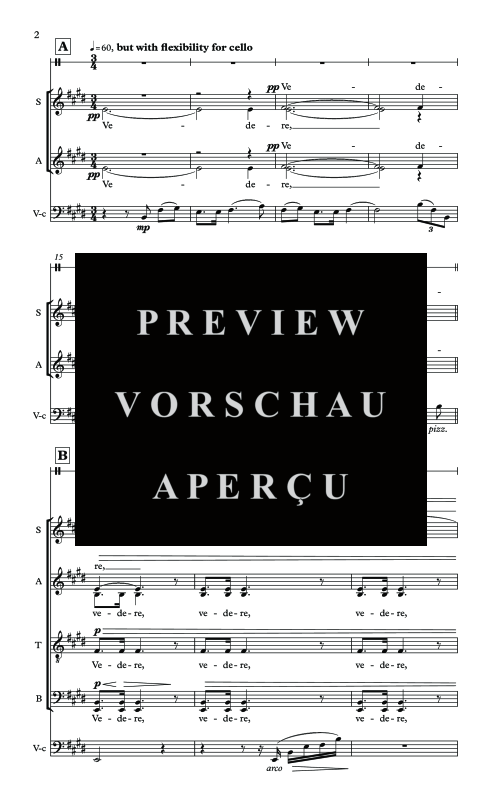 Produktgalerie: Seite 5 von 11 Body of the Moon, , Solo Gesang, Gemischter Chor, Violoncello und Trommel