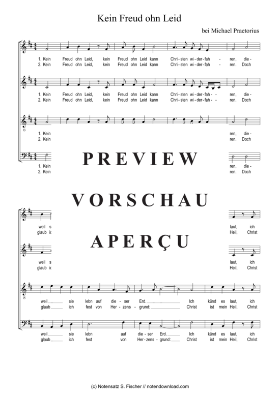 Product gallery: Page 2 of 4 Kein Freud ohn Leid , , (mixed choir)