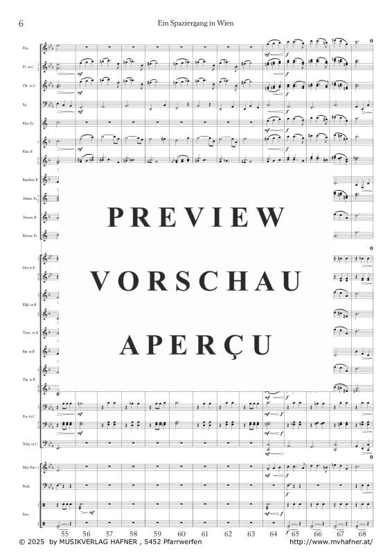 gallery: Ein Spaziergang in Wien, , (large wind orchestra)
