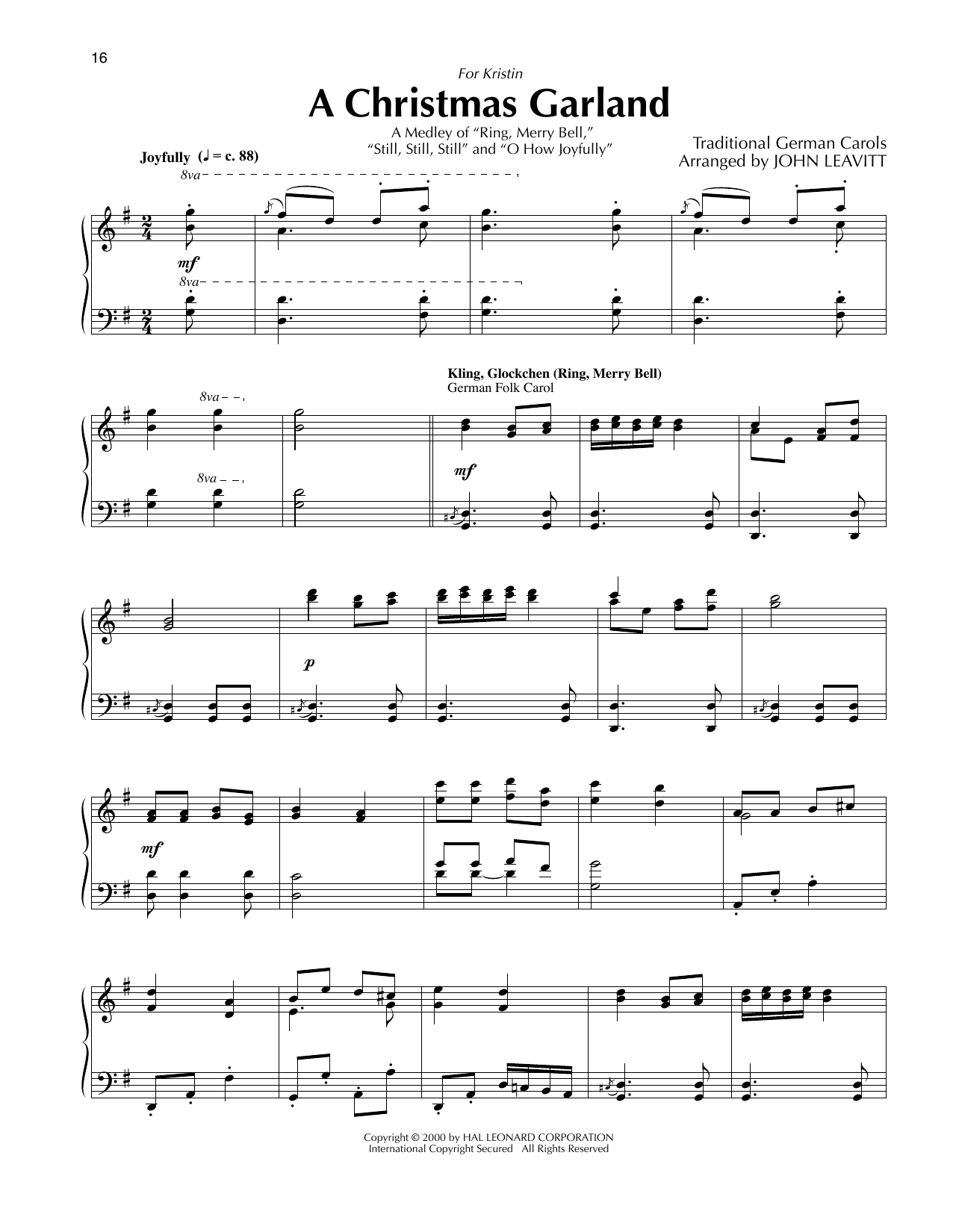 Product picture to: A Christmas Garland (arr. John Leavitt)