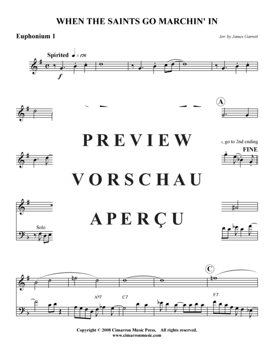 Product gallery: Page 7 of 13 When the Saints Go Marchin In , , (Tuba Quartet: 2x Baritone, 2xTuba)