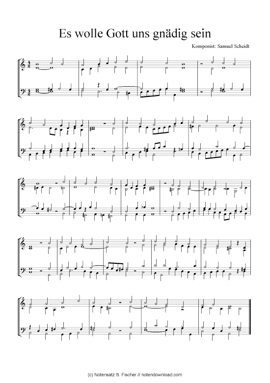 Product picture to: Es wolle Gott uns gnädig sein Samuel Scheidt