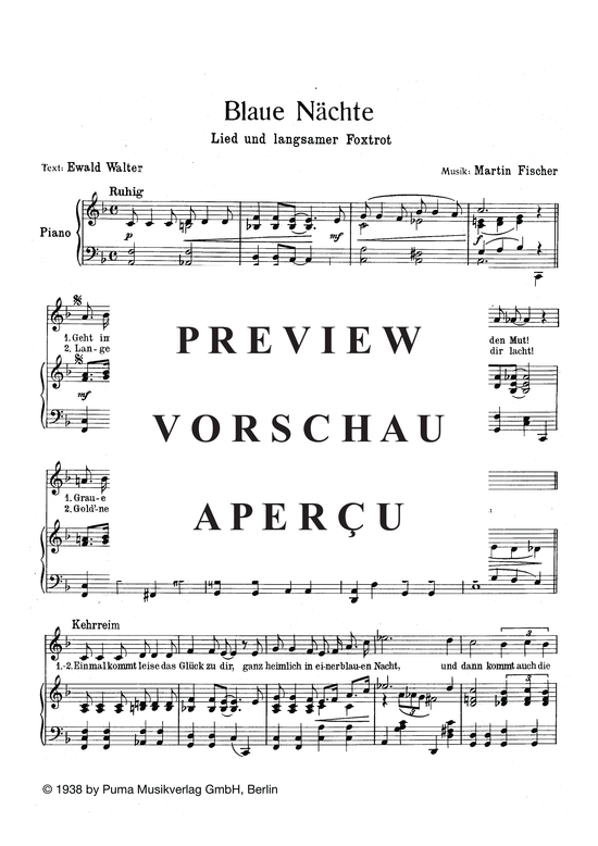 Produktgalerie: Seite 3 von 3 Blaue Nächte, , Klavier und Gesang