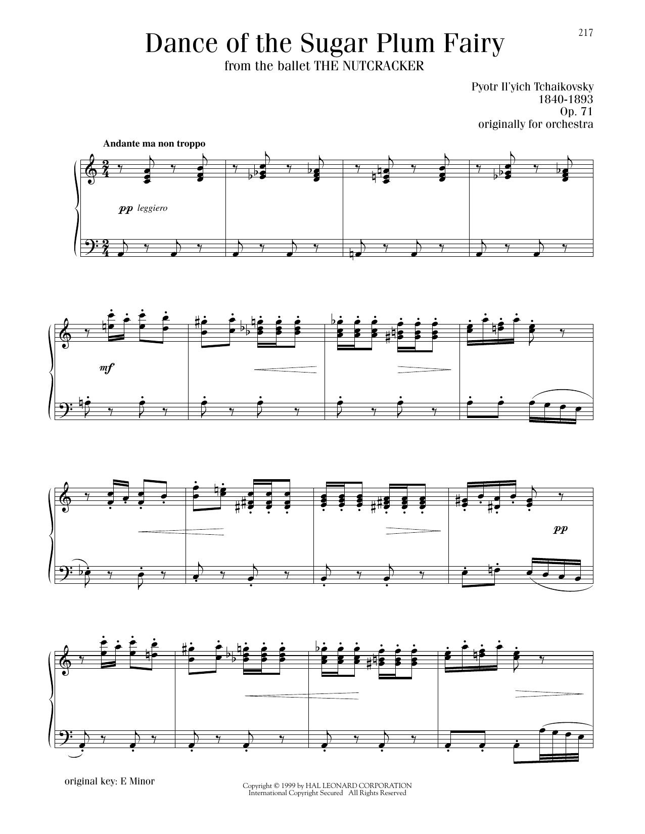 Produktbild zu: Dance Of The Sugar Plum Fairy, Op. 71a