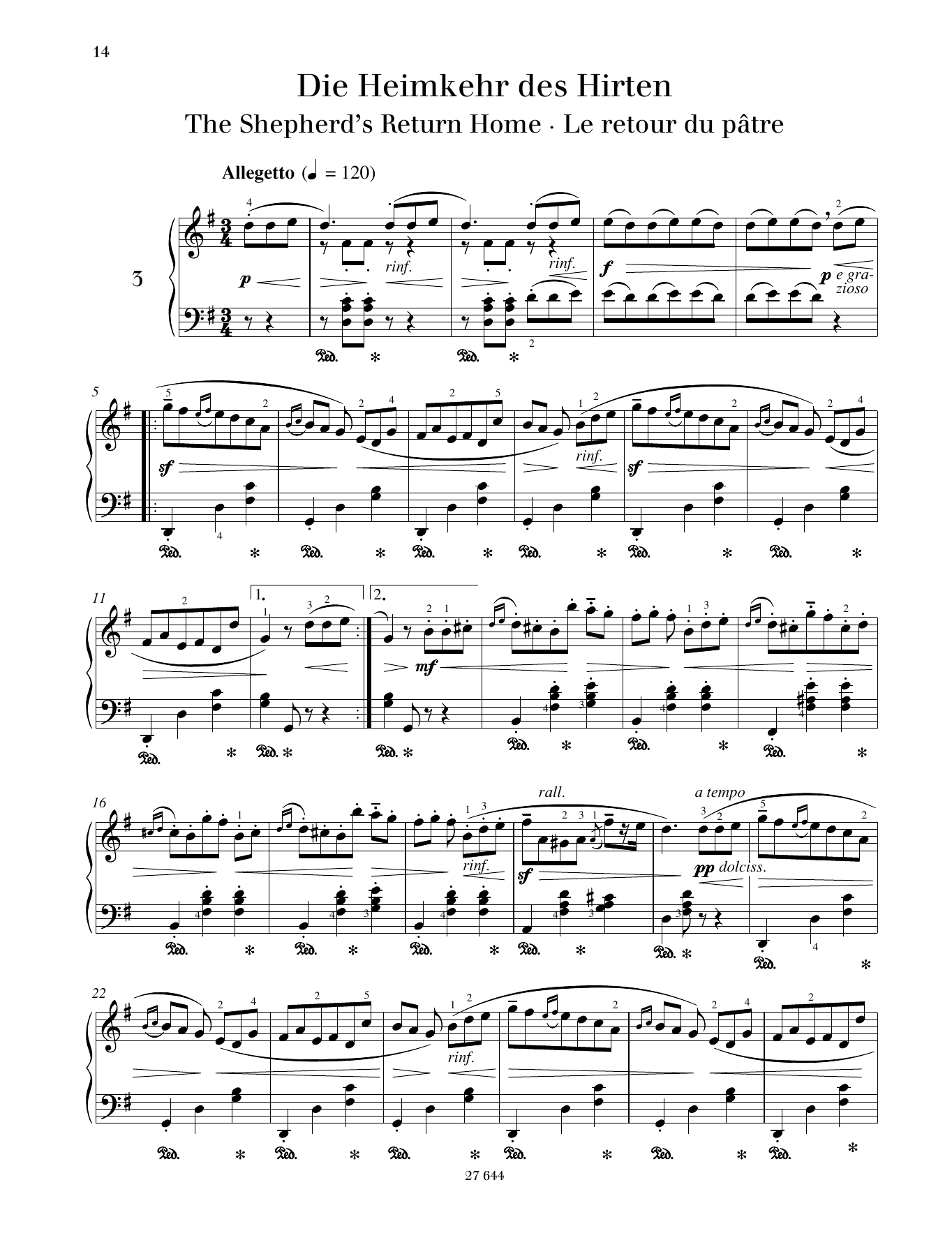 Product gallery: Page 1 of 1 The Shepherd's Return Home, Friedrich Burgmuller