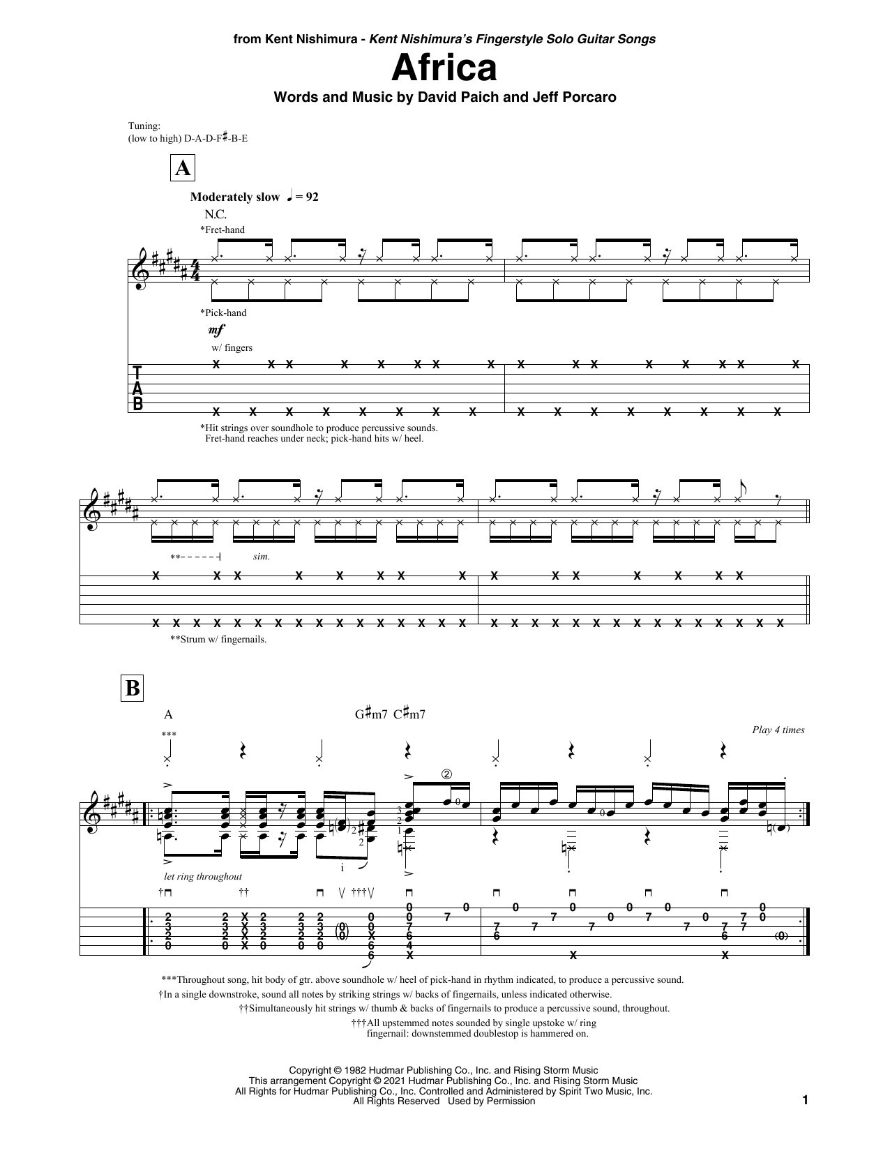 Produktbild zu: Africa (arr. Kent Nishimura)