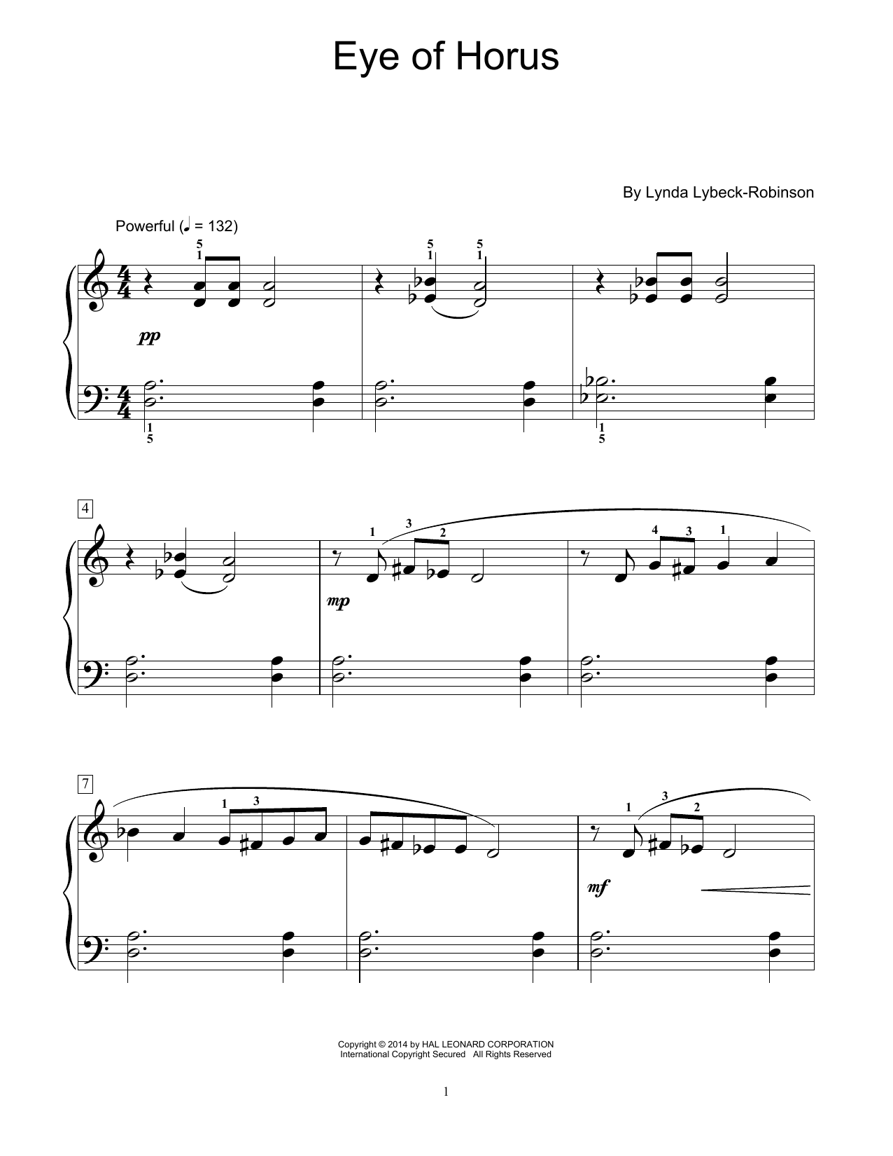 Produktgalerie: Seite 1 von 1 Eye Of Horus, Lynda Lybeck-Robinson, Klavier