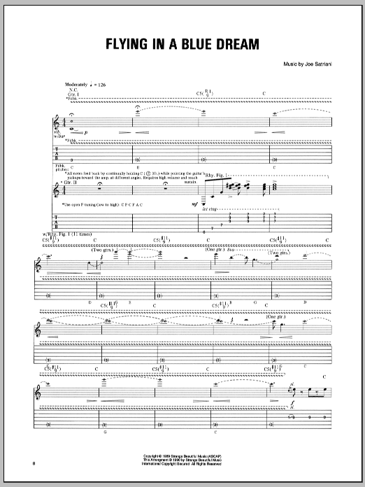 Produktgalerie: Seite 1 von 1 Flying In A Blue Dream, Joe Satriani, Gitarre