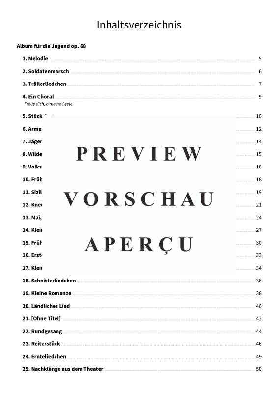 Produktgalerie: Seite 5 von 11 Album für die Jugend op. 68 - 43 Charakterstücke für Klavier, , Klavier Solo