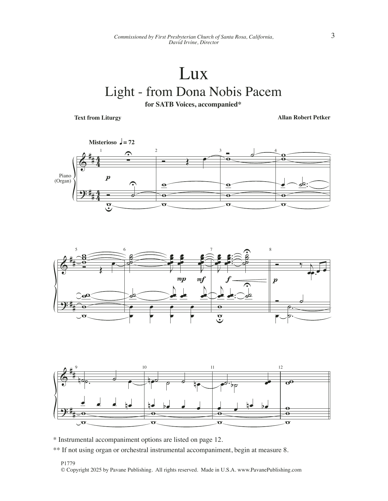 Product picture to: Lux (from Dona Nobis Pacem)
