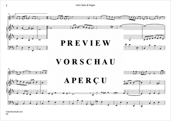 Produktgalerie: Seite 3 von 5 Air , , (Horn in F + Orgel)