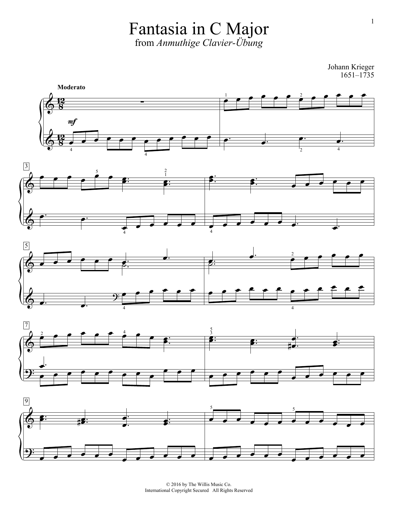 Product picture to: Fantasia In C Major