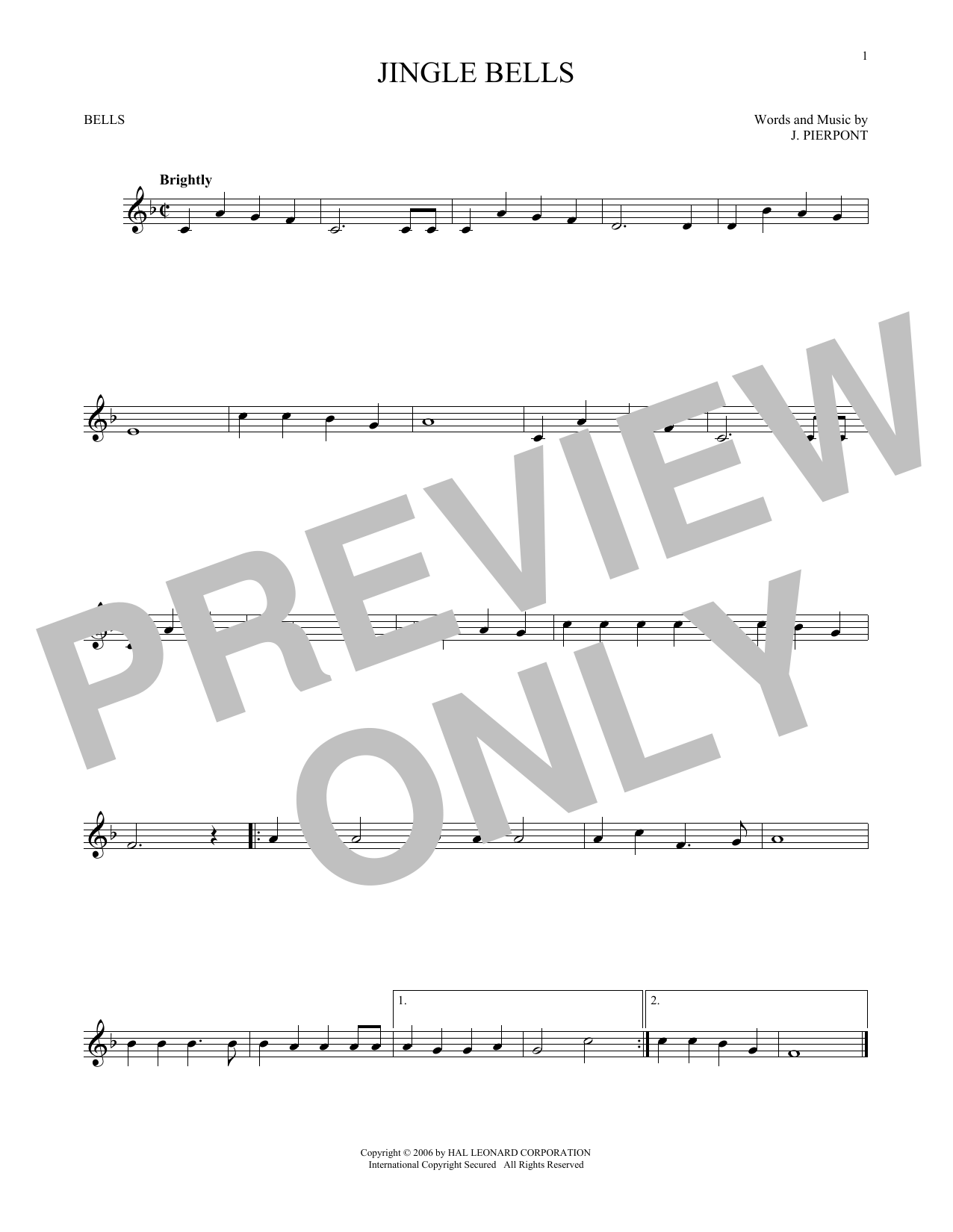 Produktgalerie: Seite 1 von 1 Jingle Bells, J. Pierpont, Percussion