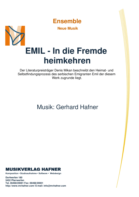 Product picture to: EMIL - In die Fremde heimkehrenGerhard Hafner