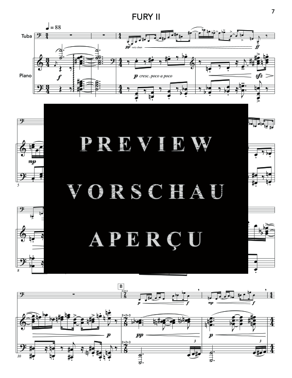 Produktgalerie: Seite 11 von 11 Concerto for Tuba: Three Furies, , (Tuba und Klavier)