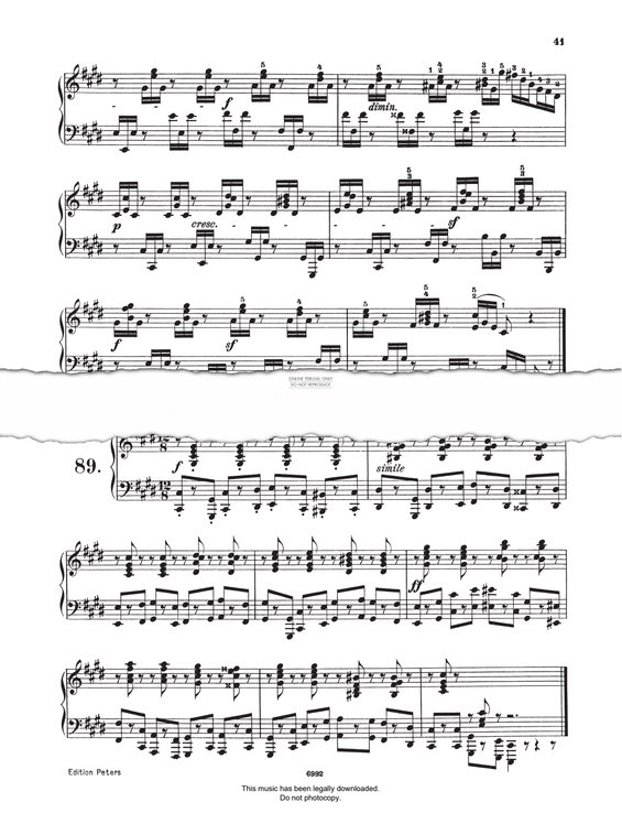 Produktgalerie: Seite 1 von 1 Study (Op. 821, No.89), Carl Czerny, Klavier